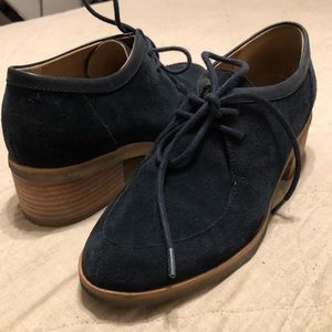 Clarks Original Blue Leather Booties